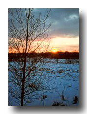 Sunset_FromASnowyField