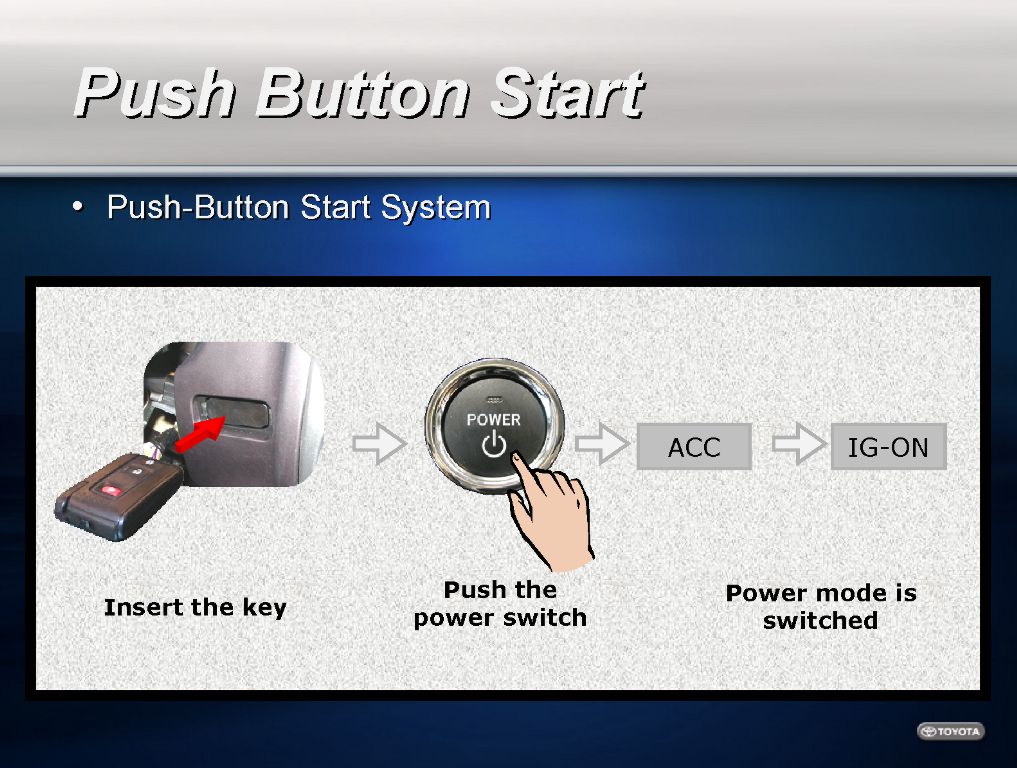 toyota prius push button start #4