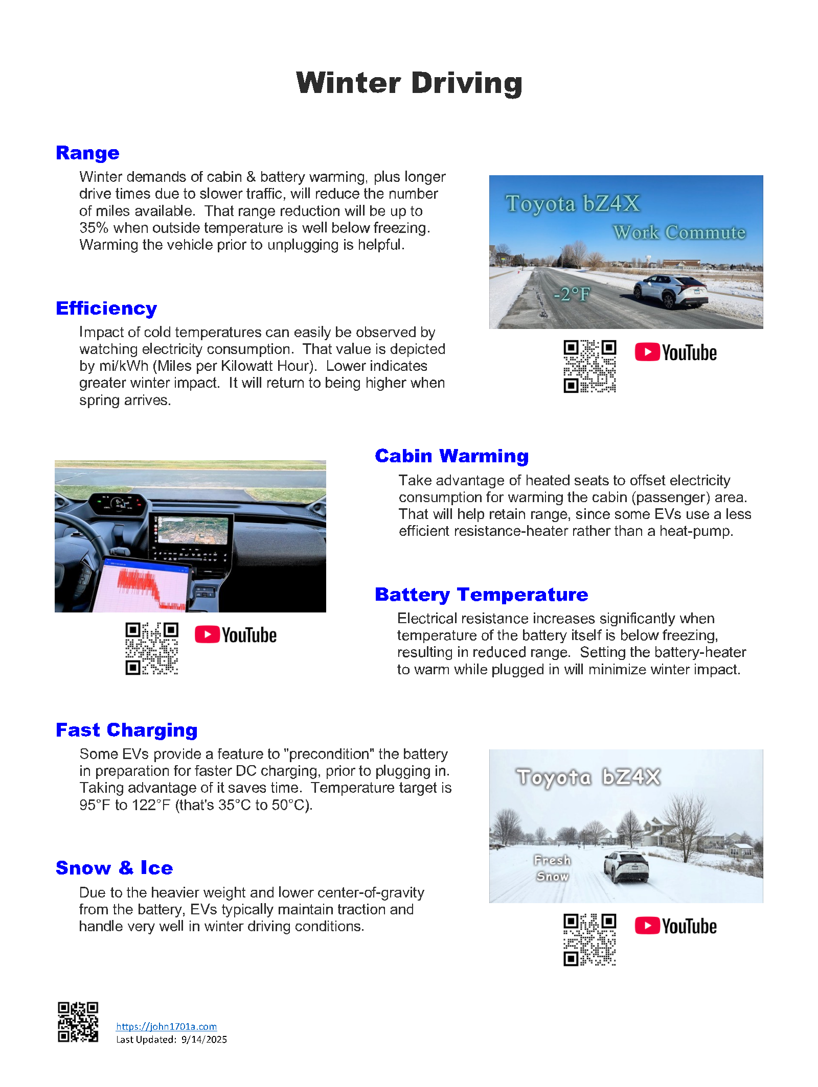 Plug-In Vehicle: Winter Driving